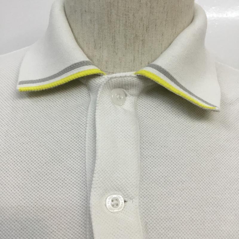 フレッドペリー FRED PERRY ポロシャツ 半袖 F1580 鹿の子 S ワンポイント 白 / ホワイト / X 灰 / グレー / X 黄 / イエロー / メンズ USED 古着 中古 10066280