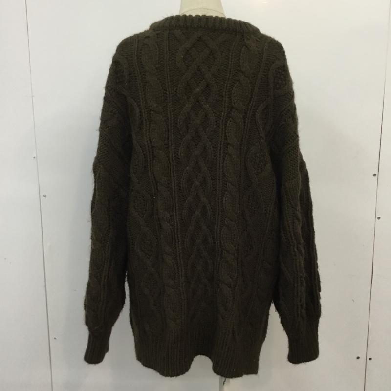 フリークスストア FREAK'S STORE ニット、セーター 長袖 FREE 無地 茶 / ブラウン / レディース USED 古着 中古 10066355