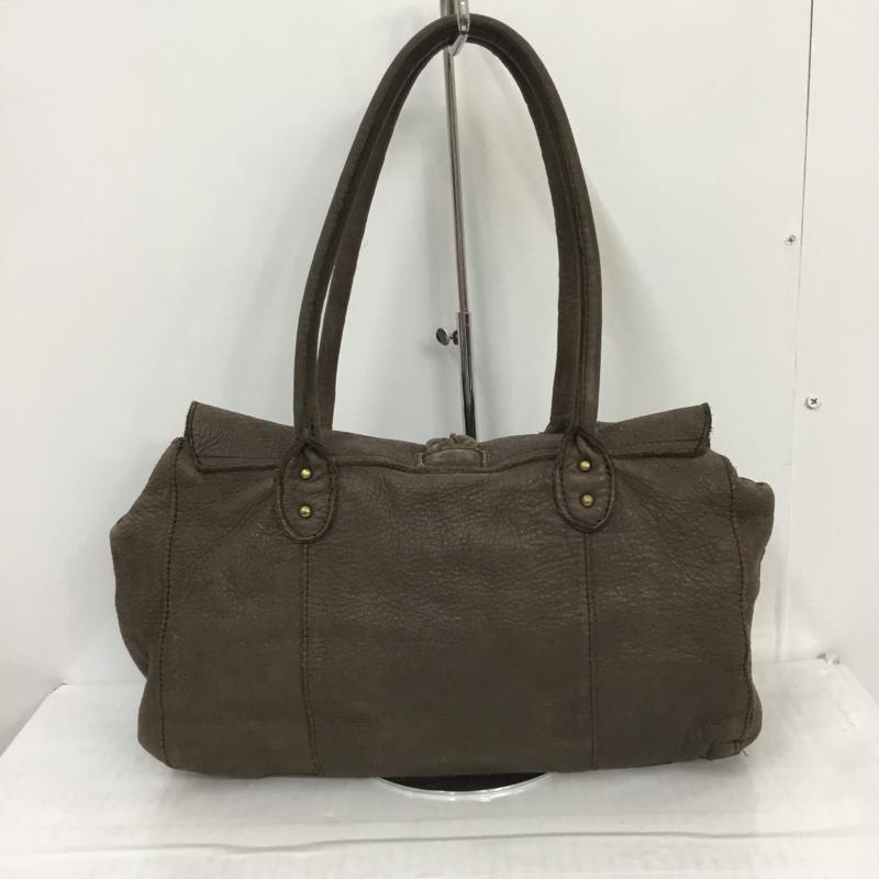 トレ TRES ハンドバッグ ハンドバッグ 無地 茶 / ブラウン / レディース USED 古着 中古 10066372