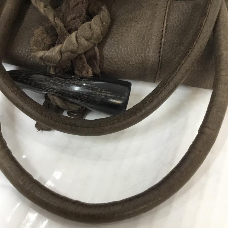 トレ TRES ハンドバッグ ハンドバッグ 無地 茶 / ブラウン / レディース USED 古着 中古 10066372