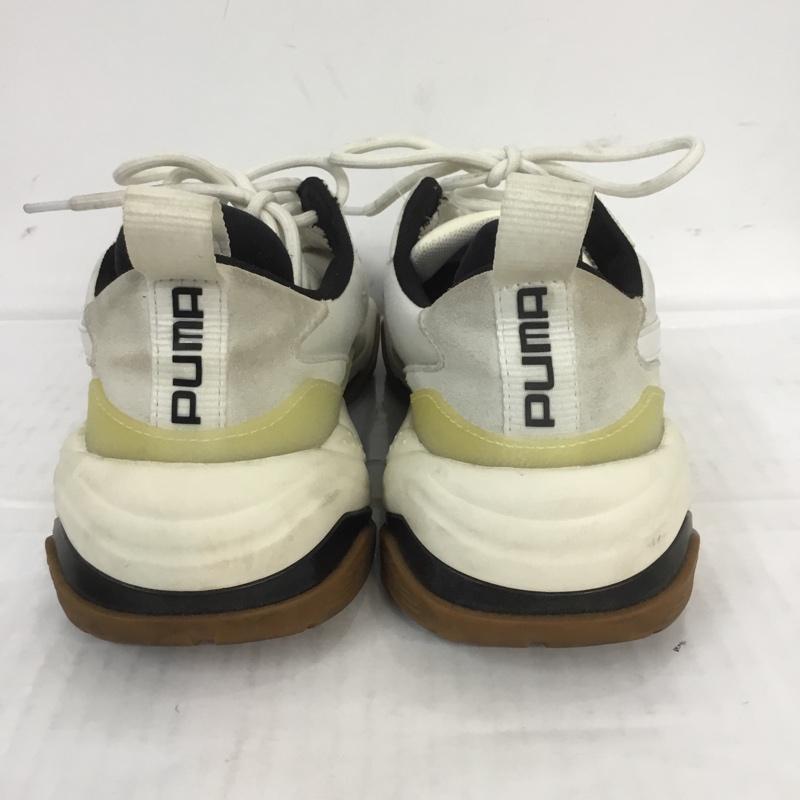 プーマ PUMA スニーカー スニーカー 370376-01 THUNDER FASHION 2.0 サンダー ファッション 27cm 27.0cm ロゴ、文字 白 / ホワイト / X 黒 / ブラック / X ベージュ / ベージュ / X 茶 / ブラウン / メンズ USED 古着 中古 10066373