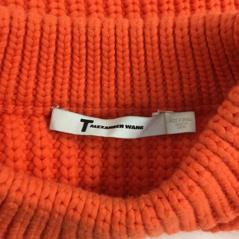 ティーバイ アレキサンダーワン T BY ALEXANDER WANG ニット、セーター 長袖 XS 無地 橙 / オレンジ / レディース USED 古着 中古 10066431