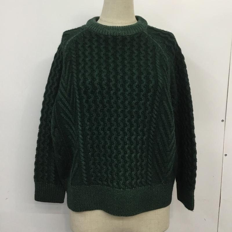 デミリー DEMYLEE ニット、セーター 長袖 ラグランスリーブ S 無地 緑 / グリーン / レディース USED 古着 中古 10066437