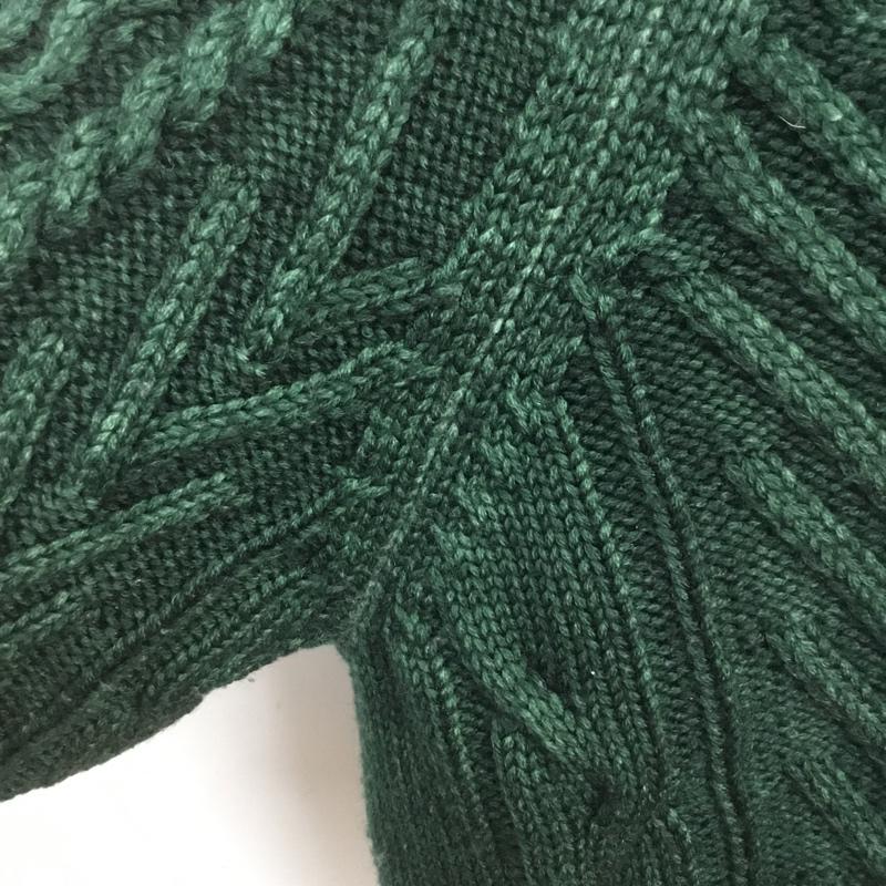 デミリー DEMYLEE ニット、セーター 長袖 ラグランスリーブ S 無地 緑 / グリーン / レディース USED 古着 中古 10066437