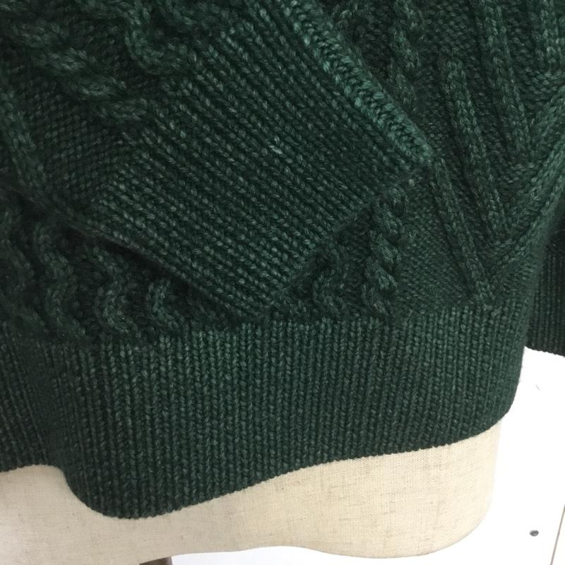 デミリー DEMYLEE ニット、セーター 長袖 ラグランスリーブ S 無地 緑 / グリーン / レディース USED 古着 中古 10066437