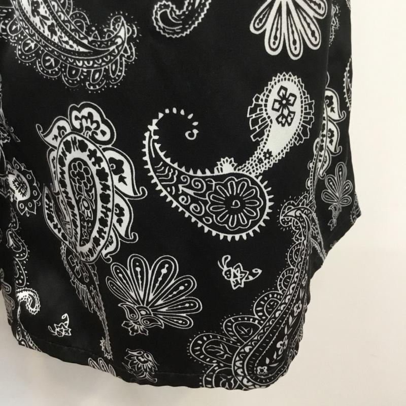 ナノユニバース nano・universe パンツ サルエルパンツ ペイズリー 38 ペイズリー 黒 / ブラック / レディース USED 古着 中古 10066443
