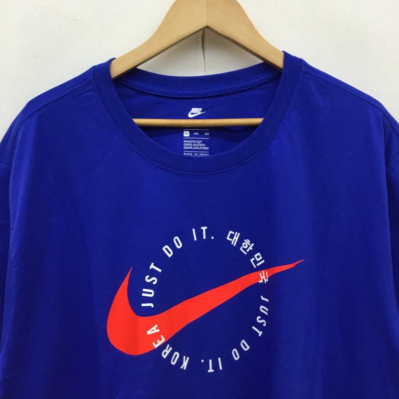ナイキ NIKE Tシャツ 半袖 KOREA COUNTRY TEE DA8865-400 ロゴ、文字 青 / ブルー / メンズ USED 古着 中古 10066457
