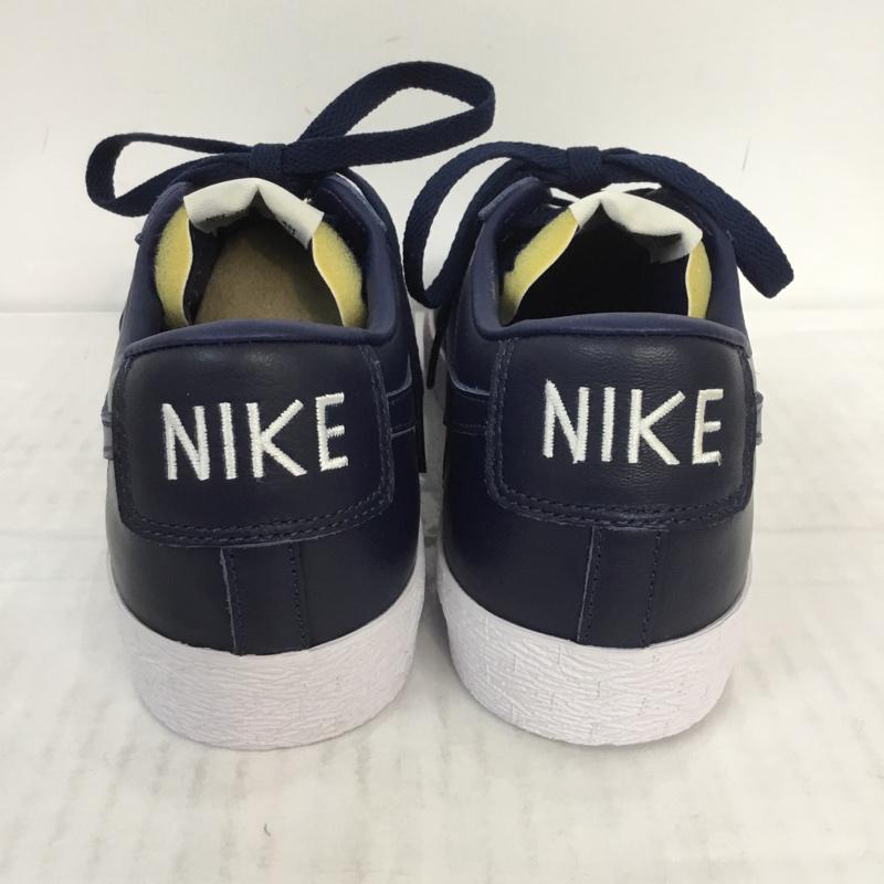 ナイキ NIKE スニーカー スニーカー CW4643-991 BY YOU Blazer Low 27cm 箱有 27.0cm ロゴ、文字 紺 / ネイビー / X 白 / ホワイト / メンズ USED 古着 中古 10066588