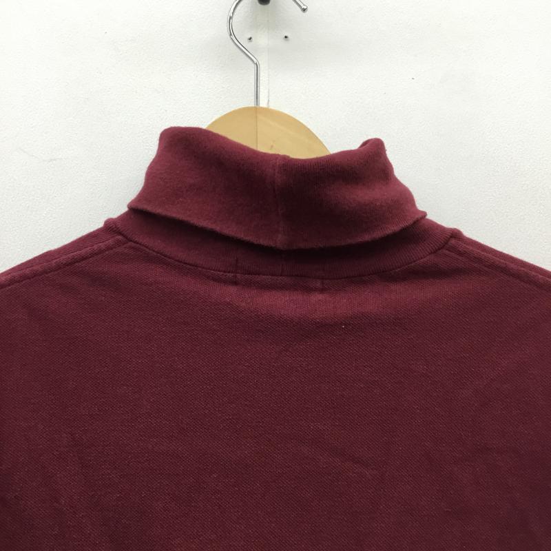 ポロバイラルフローレン Polo by RALPH LAUREN カットソー 長袖 タートルネックカットソー M ロゴ、文字 えんじ / ワインレッド / メンズ USED 古着 中古 10066689