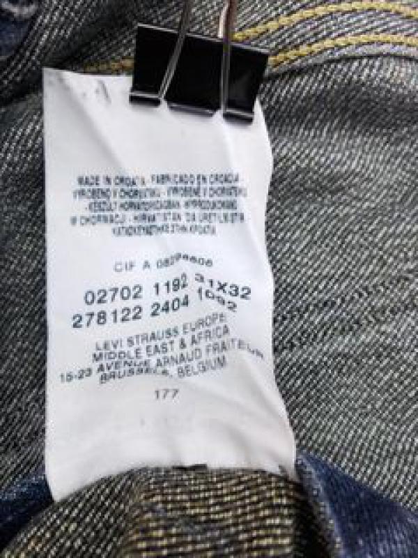 リーバイスレッド Levi's RED パンツ デニム、ジーンズ ヨーロッパ企画 ダメージ加工 立体デニム 31インチ ダメージ加工 青 / ブルー / メンズ USED 古着 中古 10066727