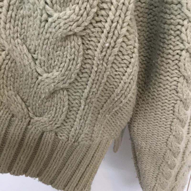ローリーズファーム LOWRYS FARM ニット、セーター 長袖 M 無地 ベージュ / ベージュ / レディース USED 古着 中古 10066739