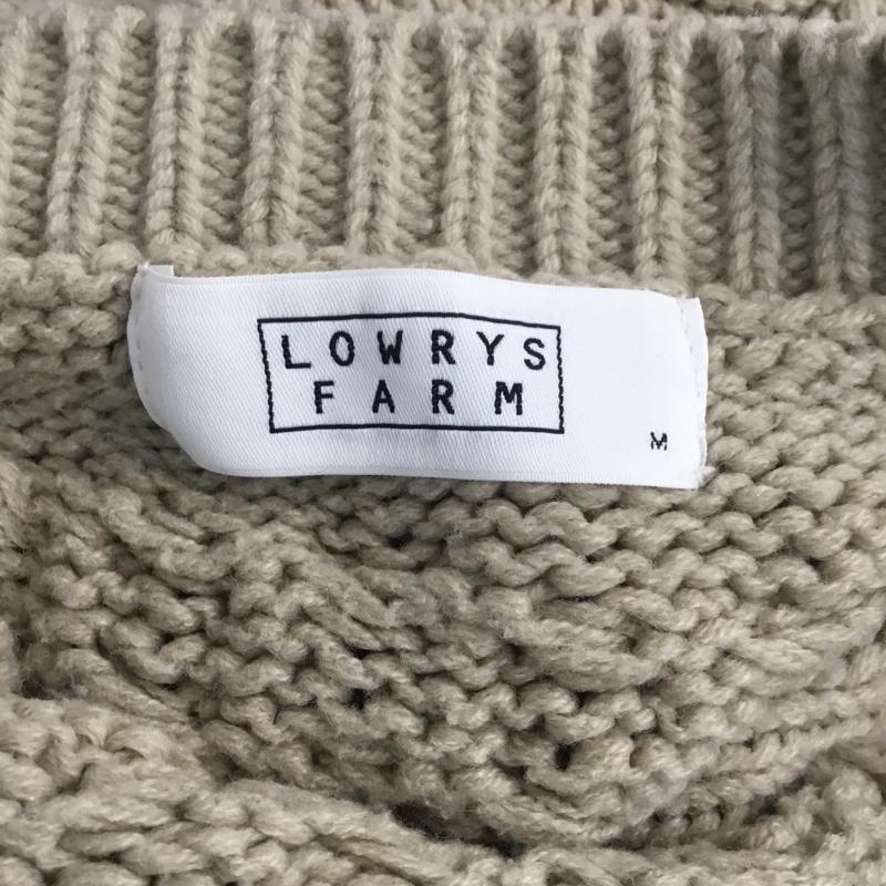 ローリーズファーム LOWRYS FARM ニット、セーター 長袖 M 無地 ベージュ / ベージュ / レディース USED 古着 中古 10066739