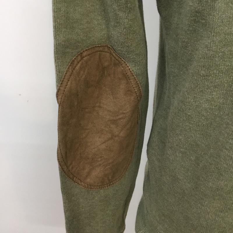 ポロラルフローレン POLO RALPH LAUREN トレーナー 長袖 ショールカラー エルボーパッチ XS ワンポイント カーキ / カーキ / メンズ USED 古着 中古 10066776