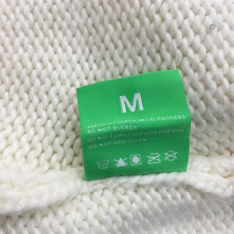 ドンケア DONCARE ニット、セーター 長袖 BULLFIGHT KNIT SWEATER クルーネック M ロゴ、文字 オフホワイト / オフホワイト / メンズ USED 古着 中古 10066818