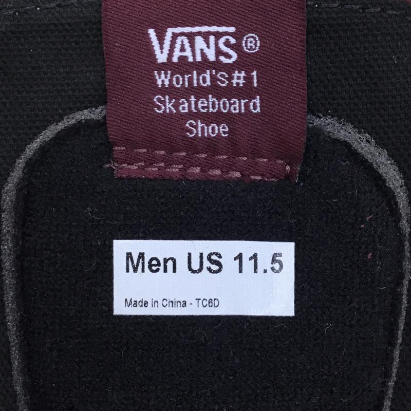 バンズ VANS スニーカー スニーカー SK8-Mid Reissue ポートロイヤル US:11.5 黒 / ブラック / X えんじ / ワインレッド / メンズ USED 古着 中古 10066848