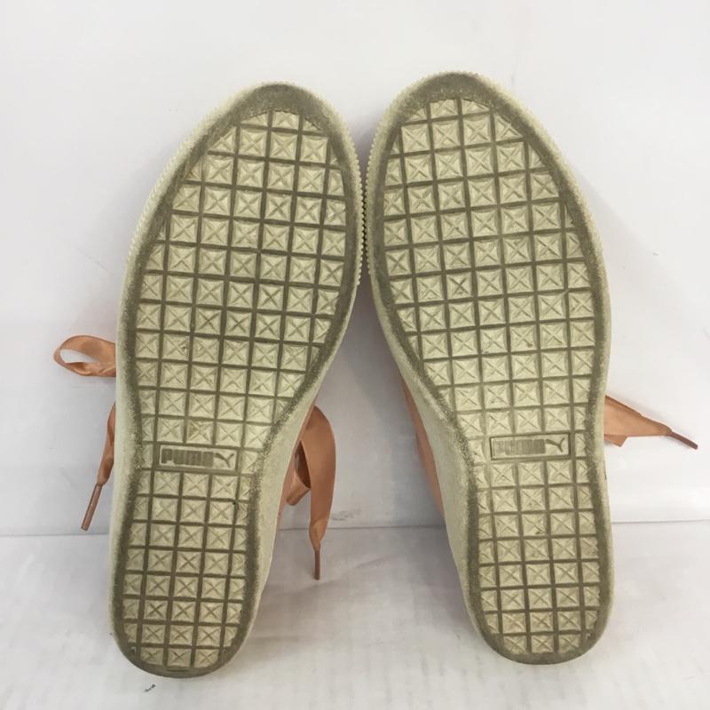 プーマ PUMA スニーカー スニーカー 36641807 Vikky Platform Ribbon 24cm 24.0cm ロゴ、文字 桃 / ピンク / X 白 / ホワイト / レディース USED 古着 中古 10067080
