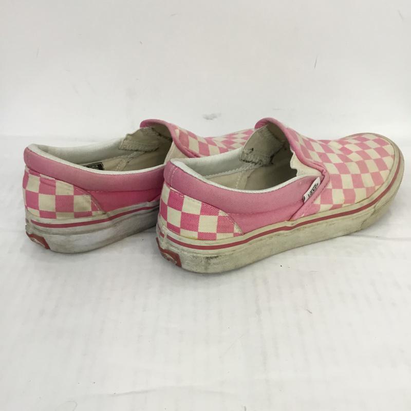 バンズ VANS スリッポン スリッポン V98CLA SLIP ON CHECK スニーカー 23.5cm 箱有 23.5cm チェック 白 / ホワイト / X 桃 / ピンク / レディース USED 古着 中古 10067090