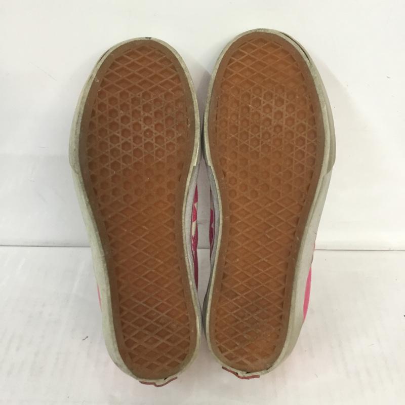 バンズ VANS スリッポン スリッポン V98CLA SLIP ON CHECK スニーカー 23.5cm 箱有 23.5cm チェック 白 / ホワイト / X 桃 / ピンク / レディース USED 古着 中古 10067090