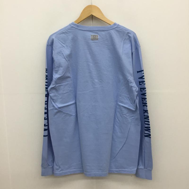 タンタン TANG TANG Tシャツ 長袖 ロングスリーブTEE XL ロゴ、文字 水色 / ライトブルー / メンズ USED 古着 中古 10067135