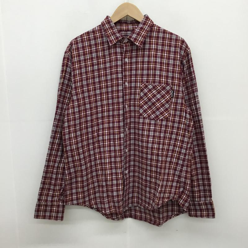 ヌーン・グーンズ Noon Goons シャツ、ブラウス 長袖 M チェック 赤 / レッド / メンズ USED 古着 中古 10067138