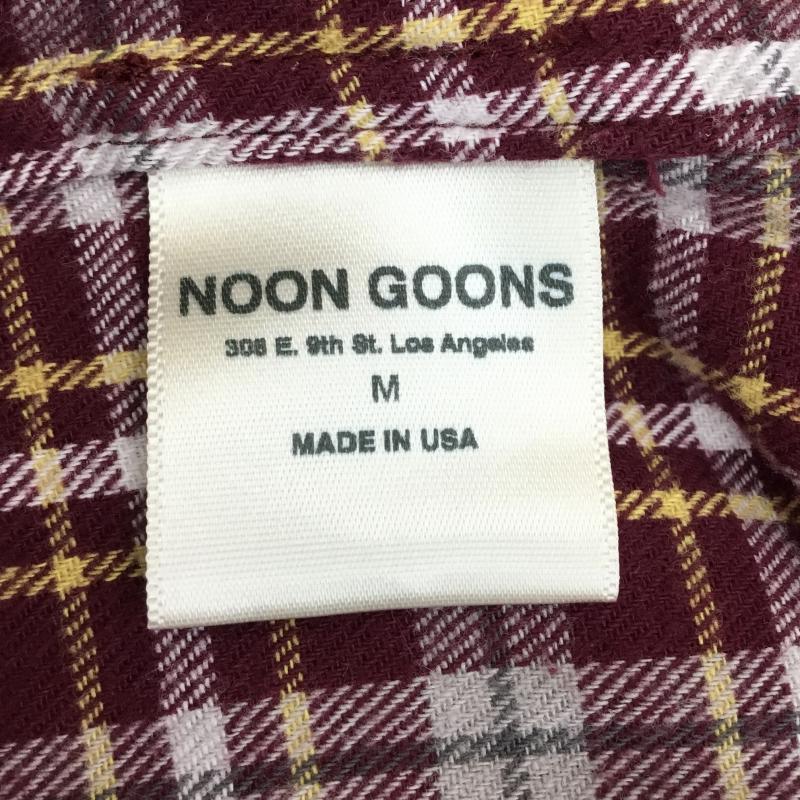 ヌーン・グーンズ Noon Goons シャツ、ブラウス 長袖 M チェック 赤 / レッド / メンズ USED 古着 中古 10067138