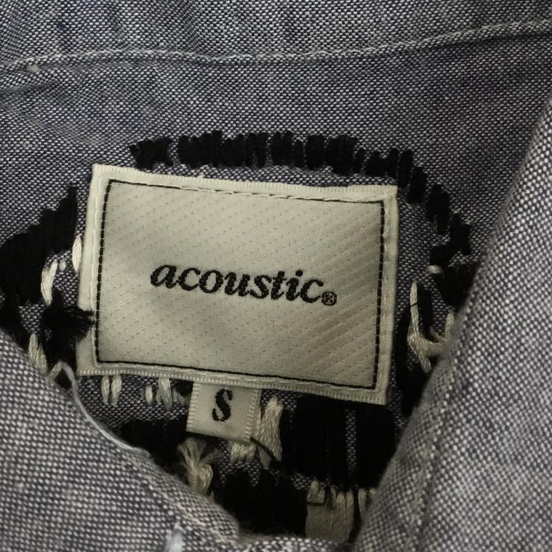 アコースティック ACOUSTIC シャツ、ブラウス 長袖 S 刺繍 青 / ブルー / メンズ USED 古着 中古 10067140