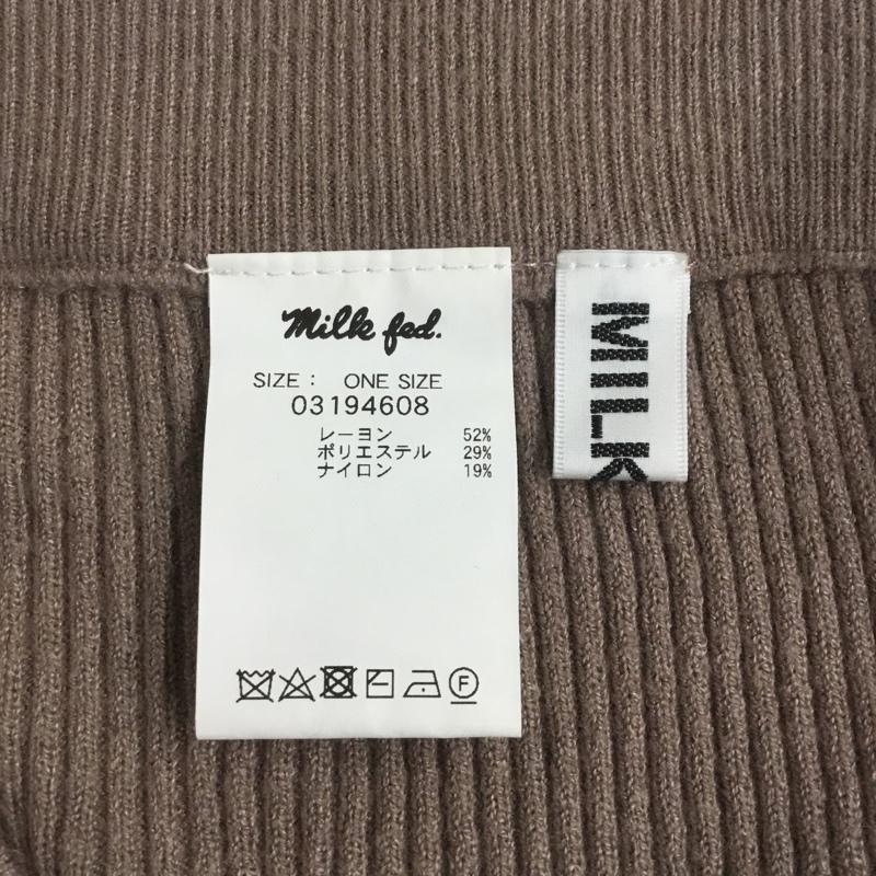 ミルクフェド MILKFED. パンツ スラックス ニットパンツ 無地 マルチカラー / マルチカラー / レディース USED 古着 中古 10067374