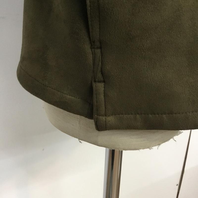 サニーレーベル Sonny Label シャツ、ブラウス 長袖 LA76-13S002 スエードタッチミリタリーシャツ M 無地 カーキ / カーキ / メンズ USED 古着 中古 10067392