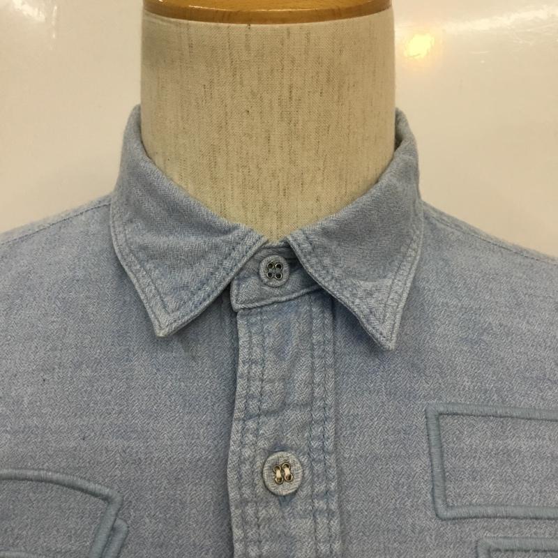 ホワイトマウンテニアリング WHITE MOUNTAINEERING シャツ、ブラウス 長袖 WM1571103 2 無地 水色 / ライトブルー / メンズ USED 古着 中古 10067393