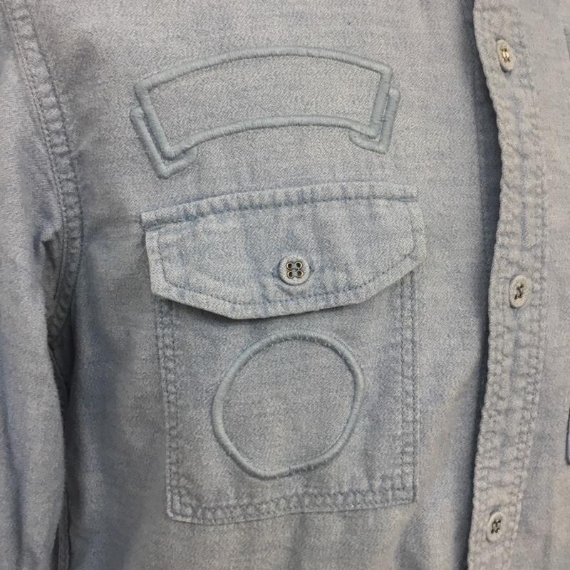 ホワイトマウンテニアリング WHITE MOUNTAINEERING シャツ、ブラウス 長袖 WM1571103 2 無地 水色 / ライトブルー / メンズ USED 古着 中古 10067393