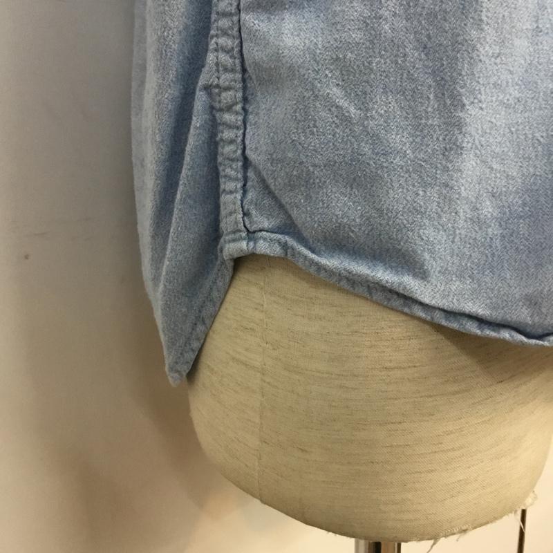 ホワイトマウンテニアリング WHITE MOUNTAINEERING シャツ、ブラウス 長袖 WM1571103 2 無地 水色 / ライトブルー / メンズ USED 古着 中古 10067393