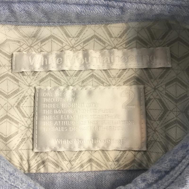 ホワイトマウンテニアリング WHITE MOUNTAINEERING シャツ、ブラウス 長袖 WM1571103 2 無地 水色 / ライトブルー / メンズ USED 古着 中古 10067393