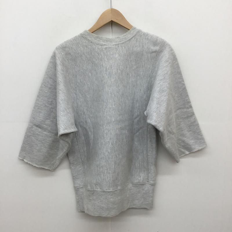 チャンピオン Champion トレーナー 七分袖 90's Reverse Weave S ロゴ、文字 灰 / グレー / メンズ USED 古着 中古 10067457