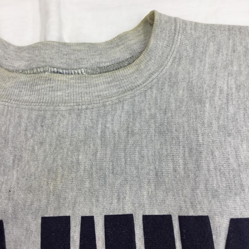 チャンピオン Champion トレーナー 七分袖 90's Reverse Weave S ロゴ、文字 灰 / グレー / メンズ USED 古着 中古 10067457