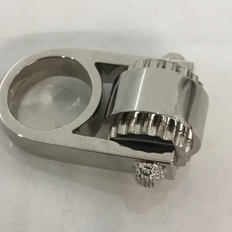 バレンシアガ BALENCIAGA アクセサリー 指輪 METAL SPINNER RING ローラー メタルスピナー 無地 銀 / シルバー / メンズ USED 古着 中古 10067483