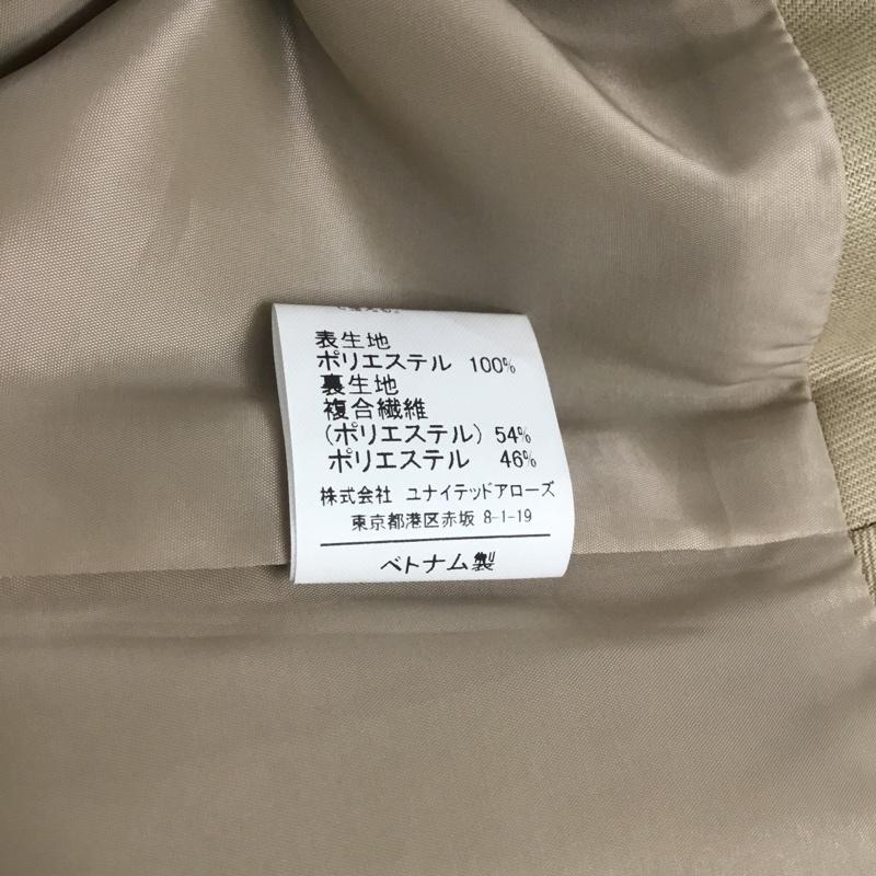 ユナイテッドアローズグリーンレーベルリラクシング UNITED ARROWS green label relaxing スカート ひざ丈スカート 38 無地 ベージュ / ベージュ / レディース USED 古着 中古 10067502