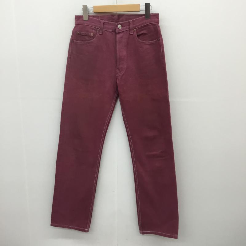 リーバイス Levi's パンツ デニム、ジーンズ 90's 501 USA製 29インチ 無地 えんじ / ワインレッド / メンズ USED 古着 中古 10067509