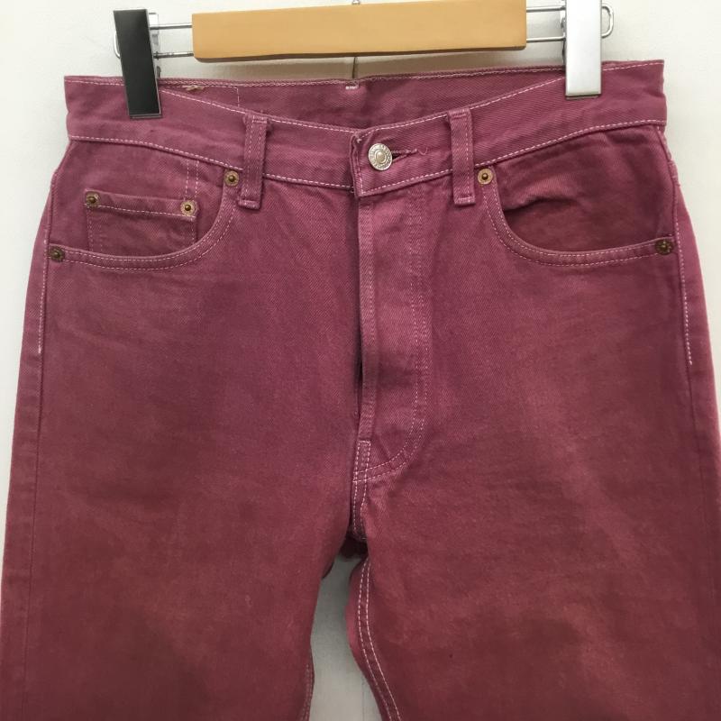 リーバイス Levi's パンツ デニム、ジーンズ 90's 501 USA製 29インチ 無地 えんじ / ワインレッド / メンズ USED 古着 中古 10067509