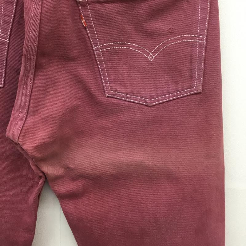 リーバイス Levi's パンツ デニム、ジーンズ 90's 501 USA製 29インチ 無地 えんじ / ワインレッド / メンズ USED 古着 中古 10067509