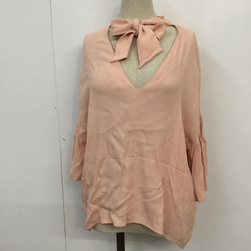 ザラウーマン ZARA WOMAN カットソー 半袖 S 無地 桃 / ピンク / レディース USED 古着 中古 10067542