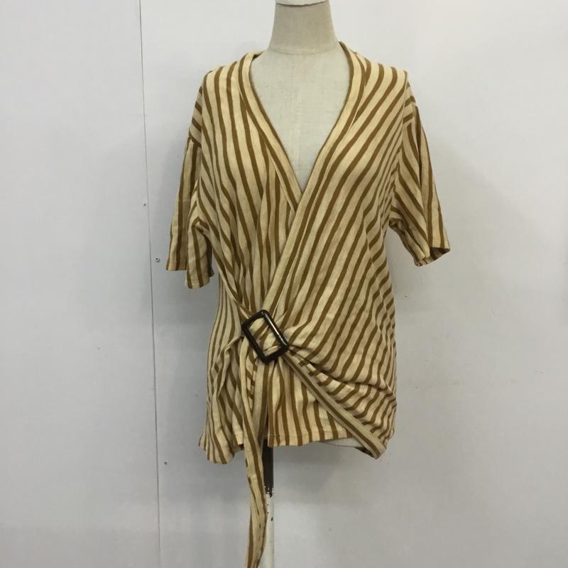 ザラ ZARA TRAFALUC カットソー 半袖 タグ付 S ストライプ マルチカラー / マルチカラー / レディース USED 古着 中古 10067543