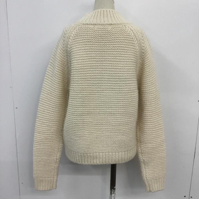 ニコアンド niko and... ニット、セーター 長袖 M 無地 オフホワイト / オフホワイト / レディース USED 古着 中古 10067673