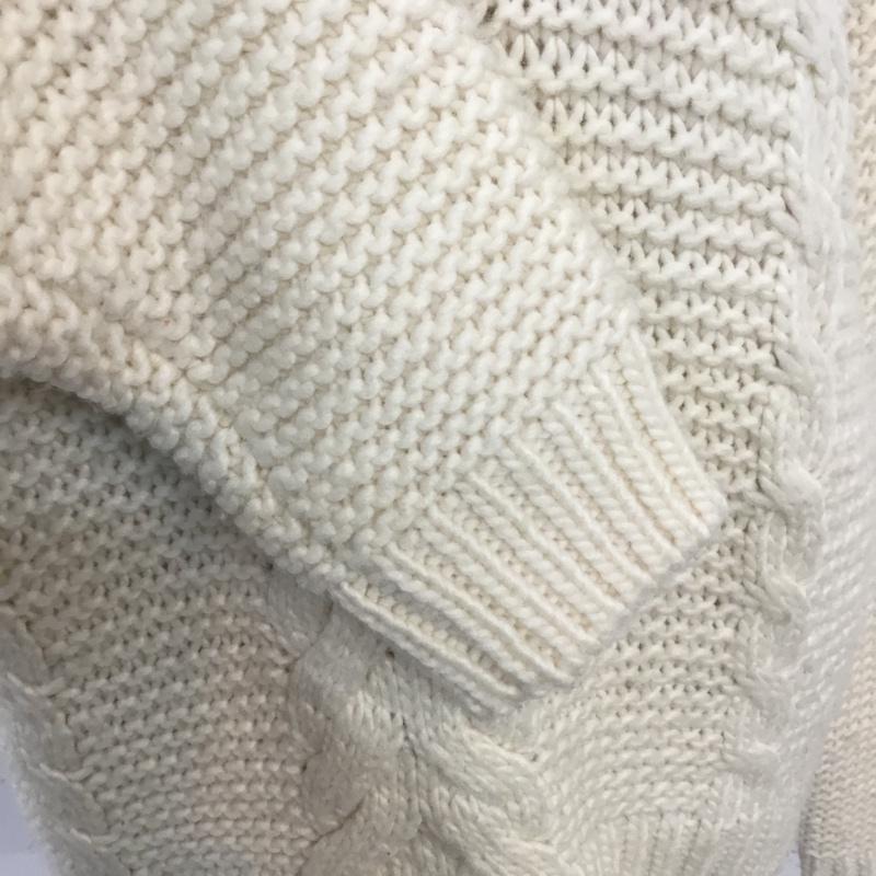 ニコアンド niko and... ニット、セーター 長袖 M 無地 オフホワイト / オフホワイト / レディース USED 古着 中古 10067673