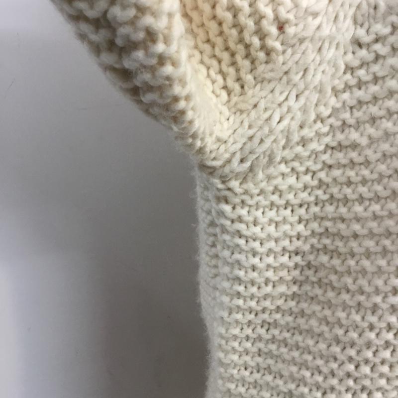 ニコアンド niko and... ニット、セーター 長袖 M 無地 オフホワイト / オフホワイト / レディース USED 古着 中古 10067673
