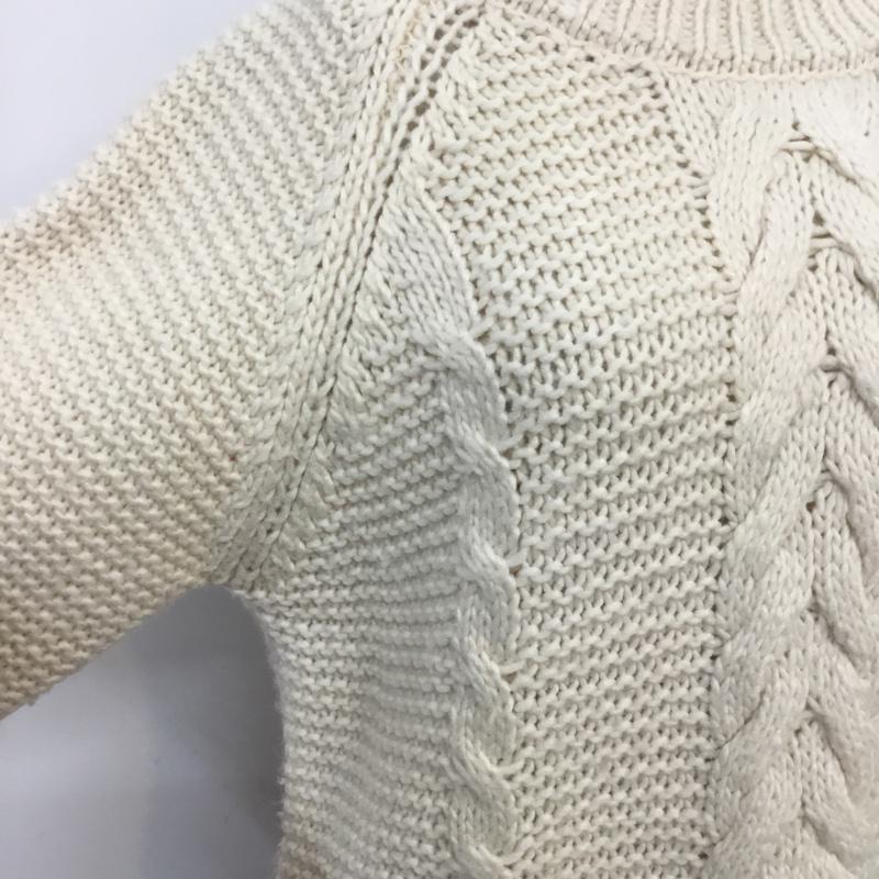 ニコアンド niko and... ニット、セーター 長袖 M 無地 オフホワイト / オフホワイト / レディース USED 古着 中古 10067673