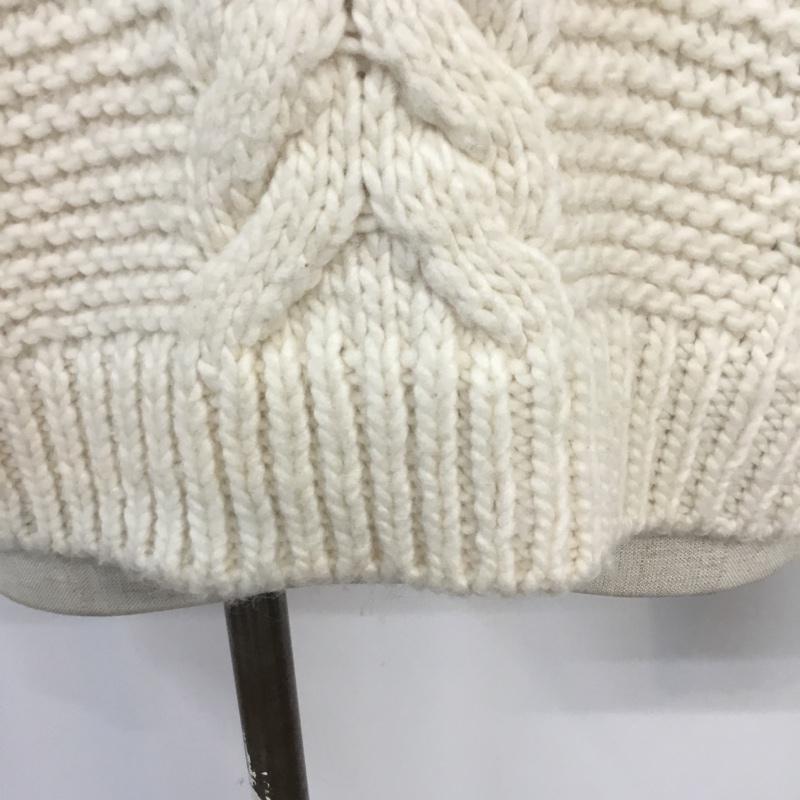 ニコアンド niko and... ニット、セーター 長袖 M 無地 オフホワイト / オフホワイト / レディース USED 古着 中古 10067673
