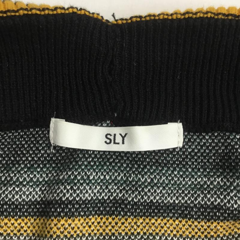 スライ SLY ニット、セーター 長袖 1 ボーダー柄 マルチカラー / マルチカラー / レディース USED 古着 中古 10067681