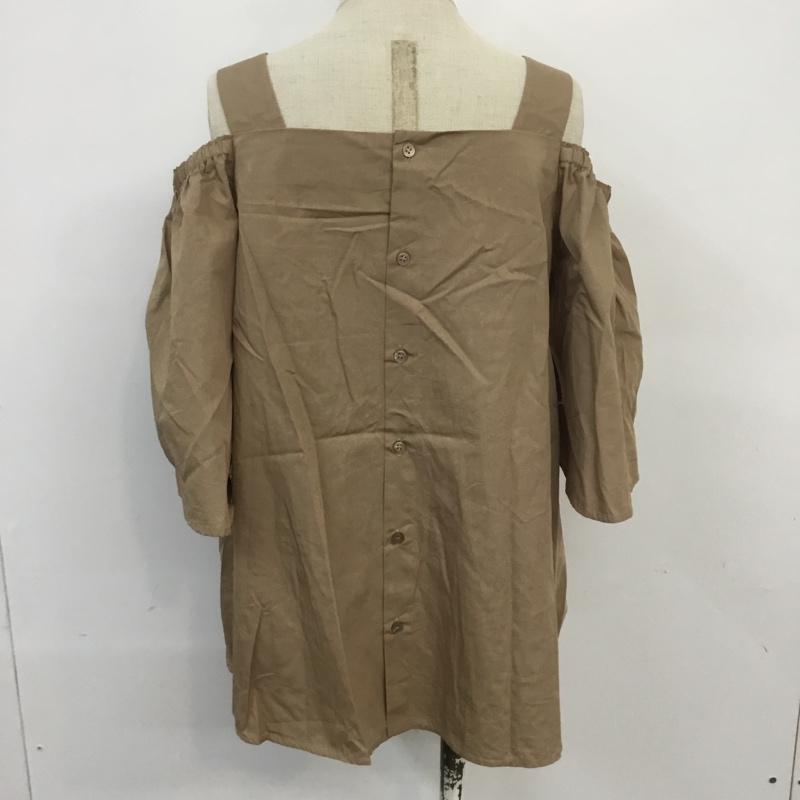 アーバンリサーチ URBAN RESEARCH シャツ、ブラウス 半袖 UR75-23O002 肩開きブラウス FREE 無地 ベージュ / ベージュ / レディース USED 古着 中古 10067714