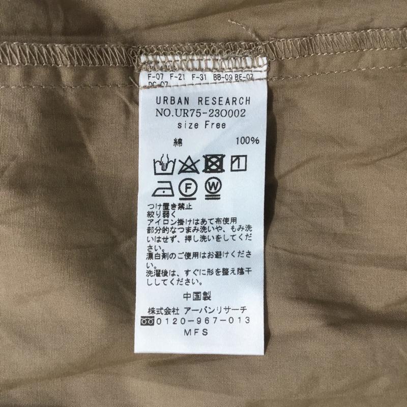 アーバンリサーチ URBAN RESEARCH シャツ、ブラウス 半袖 UR75-23O002 肩開きブラウス FREE 無地 ベージュ / ベージュ / レディース USED 古着 中古 10067714