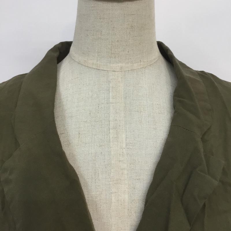 ダブルクローゼット w closet シャツ、ブラウス 半袖 タグ付 FREE 無地 カーキ / カーキ / レディース USED 古着 中古 10067716